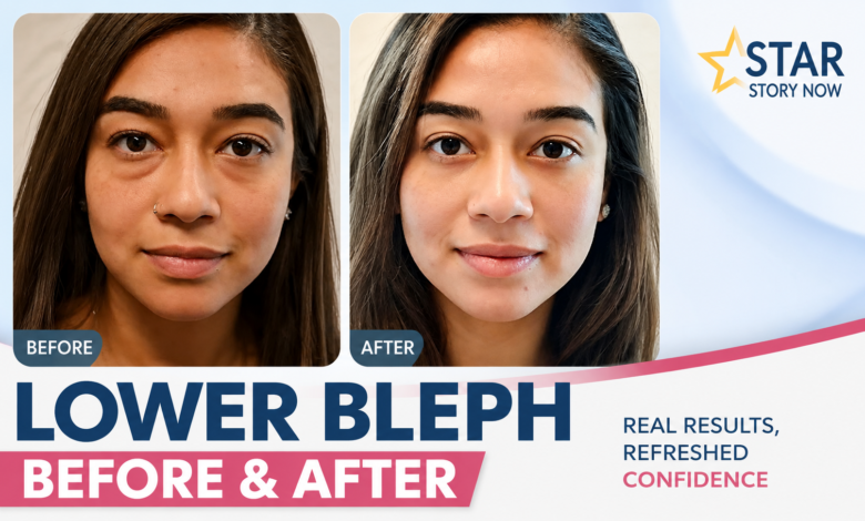 lower bleph before and after