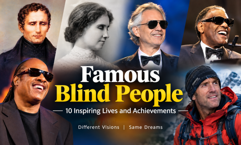 famous blind people