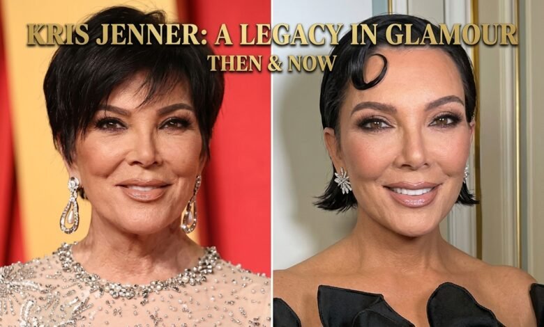 kris jenner before and after face lift
